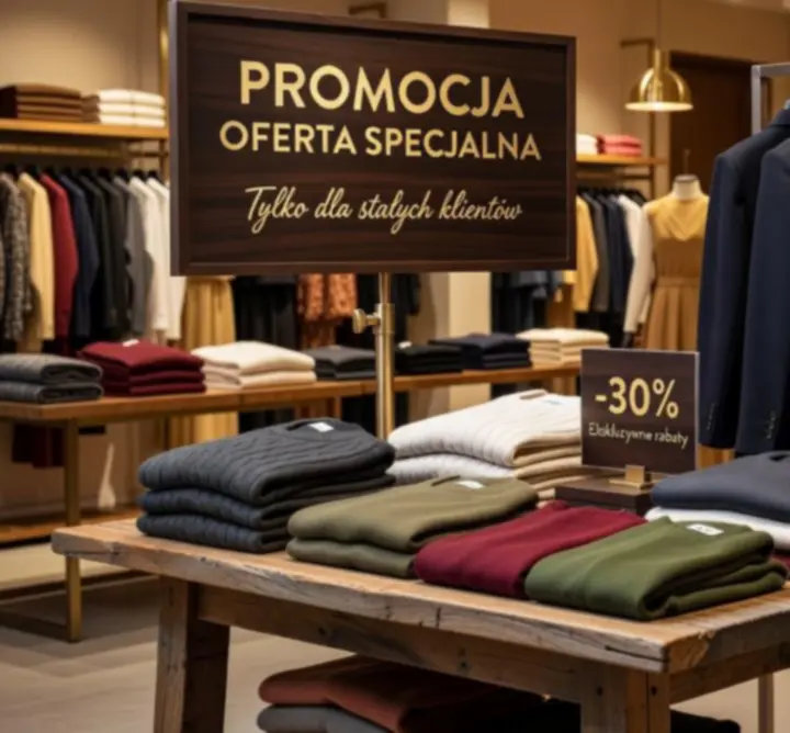 Oferty specjalne i promocje w sklepie z odzieżą i tekstyliami